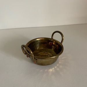 Vintage Brass hammered mini dish